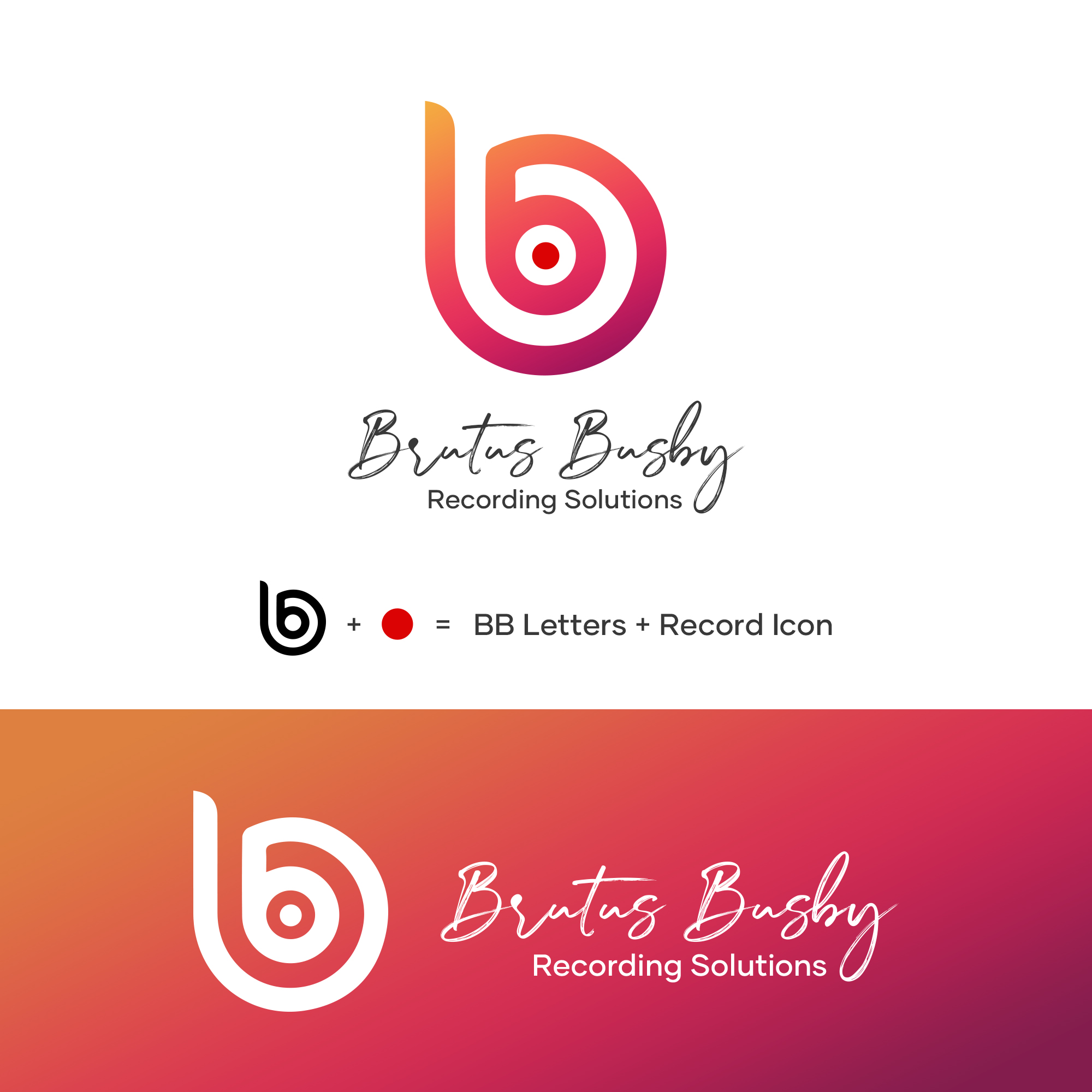 Logo Design by Markplus Designs for Brutus Busby Studio Solutions | Design #27020915