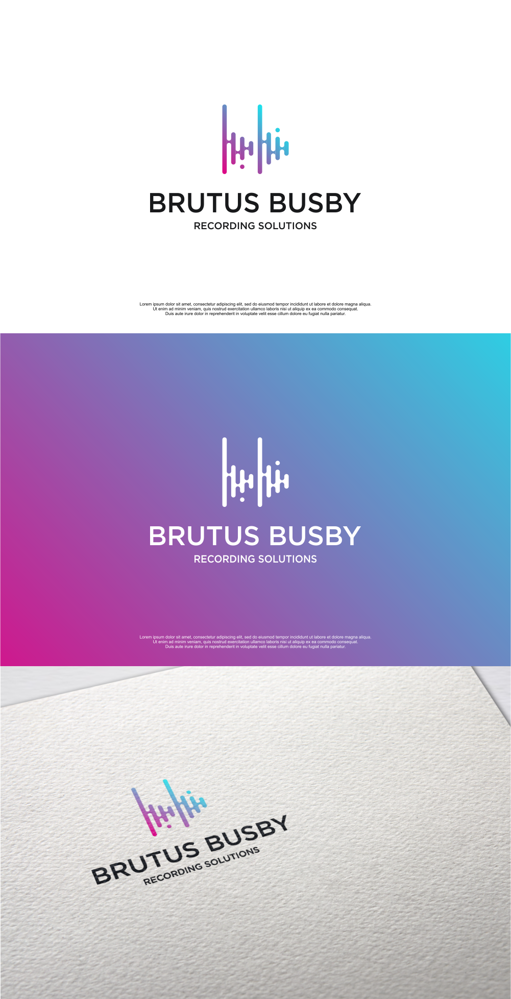Logo Design by MASH Std for Brutus Busby Studio Solutions | Design #27018042