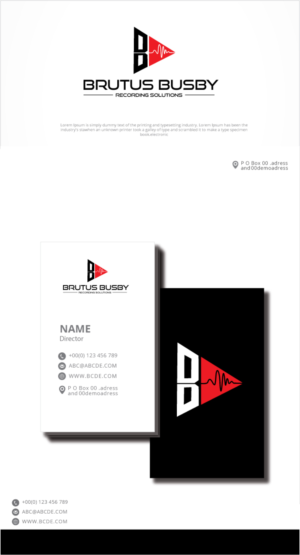 Logo Design by graphicevolution for Brutus Busby Studio Solutions | Design: #27020533