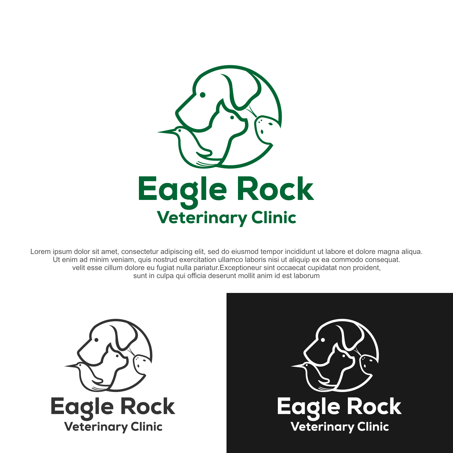 Logo-Design von mbah dudung für Eagle Rock Veterinary Clinic | Design #27043561