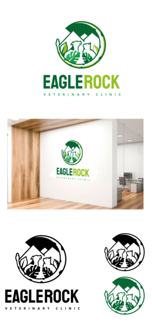 Logo Design by Abhishek Mukherjee for Eagle Rock Veterinary Clinic | Design #27022639