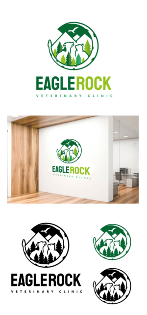 Logo-Design von AbhishekkM'24 für Eagle Rock Veterinary Clinic | Design: #27032126