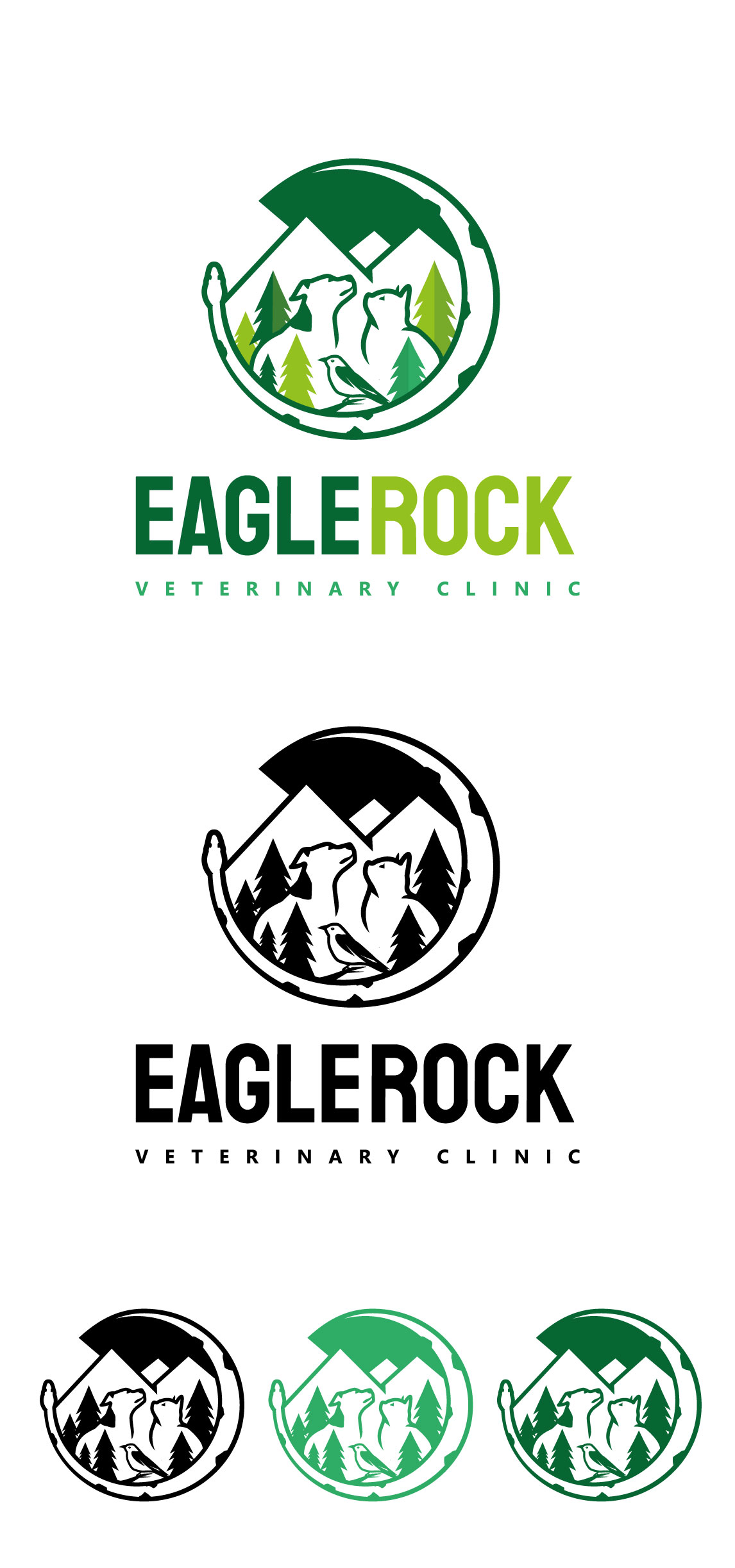 Logo-Design von AbhishekkM'24 für Eagle Rock Veterinary Clinic | Design #27038056