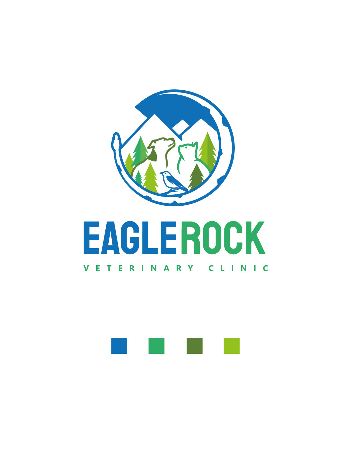 Logo-Design von AbhishekkM'24 für Eagle Rock Veterinary Clinic | Design #27041508