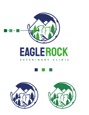 Logo-Design von AbhishekkM'24 für Eagle Rock Veterinary Clinic | Design: #27046878
