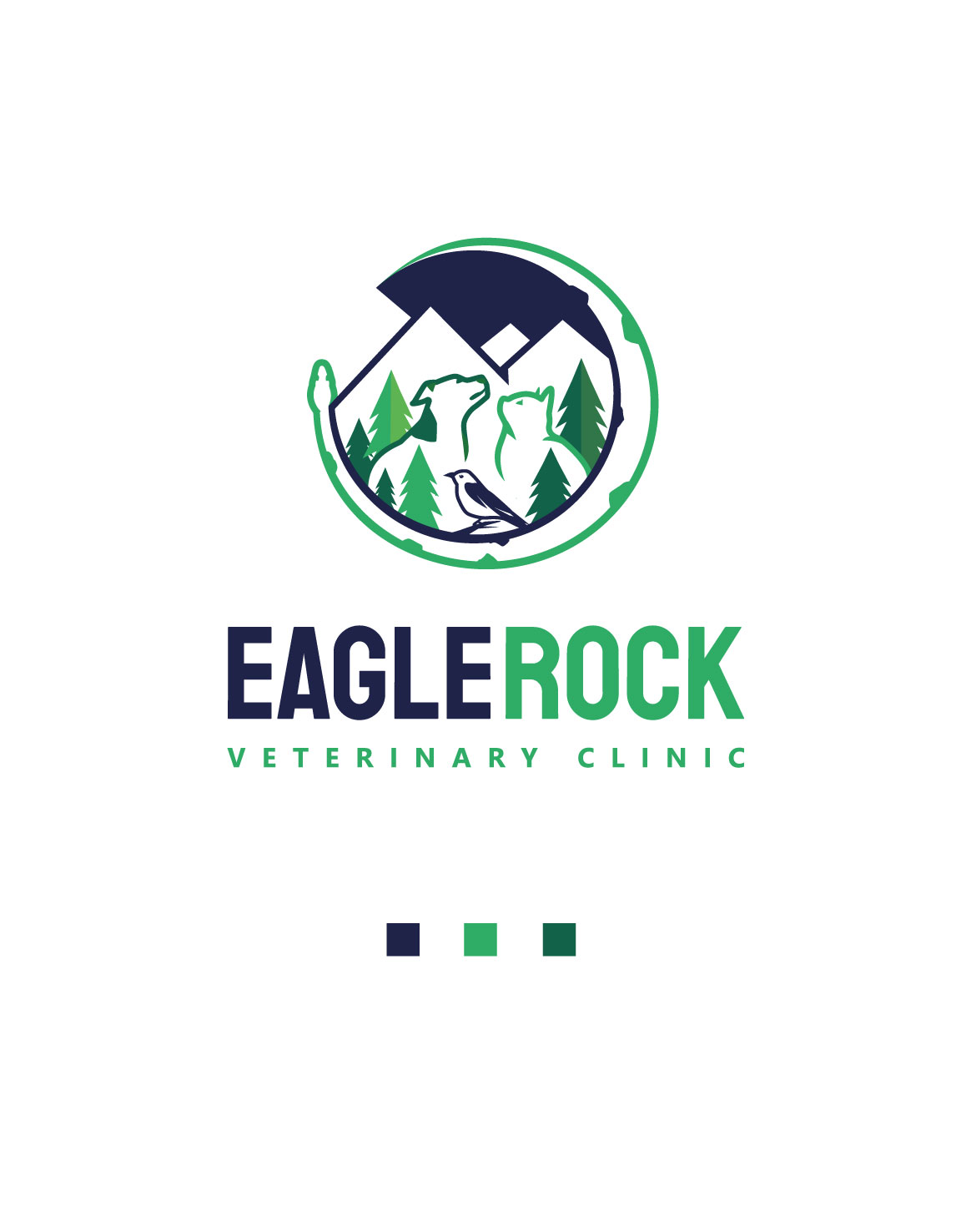 Logo-Design von AbhishekkM'24 für Eagle Rock Veterinary Clinic | Design #27051428
