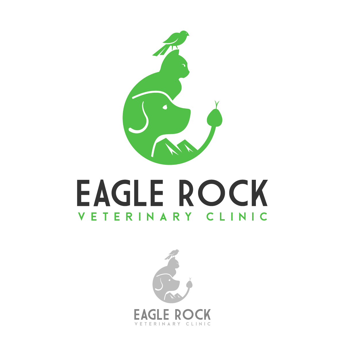 Logo-Design von logoQ für Eagle Rock Veterinary Clinic | Design #27051181