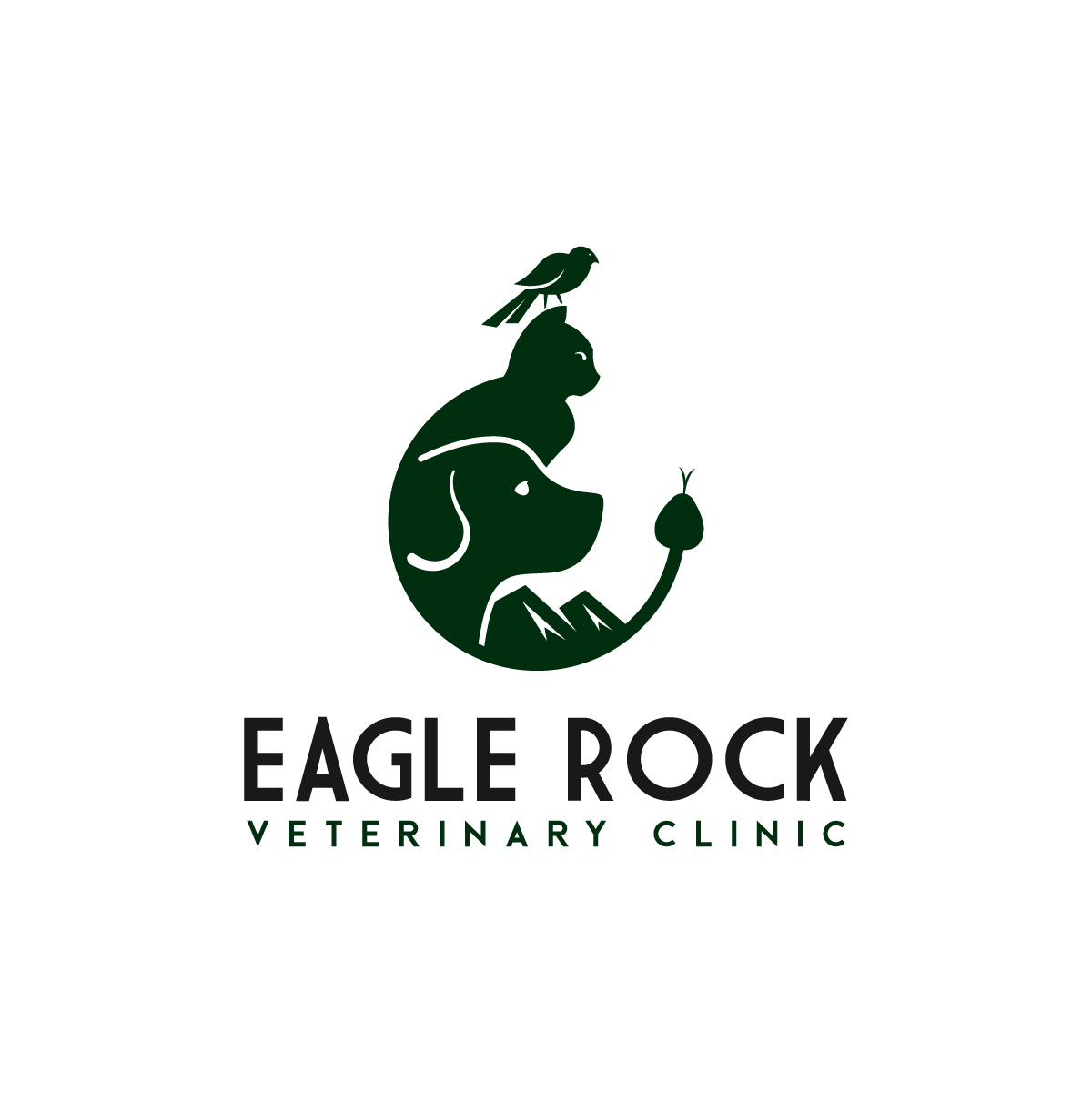 Logo-Design von logoQ für Eagle Rock Veterinary Clinic | Design #27054425
