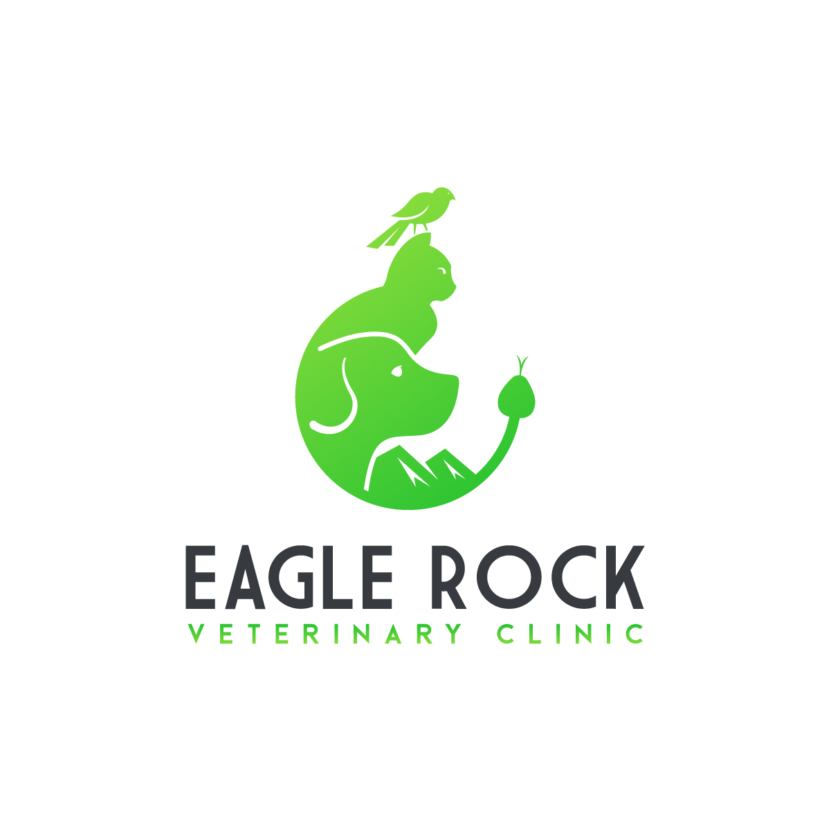 Logo-Design von logoQ für Eagle Rock Veterinary Clinic | Design #27054427