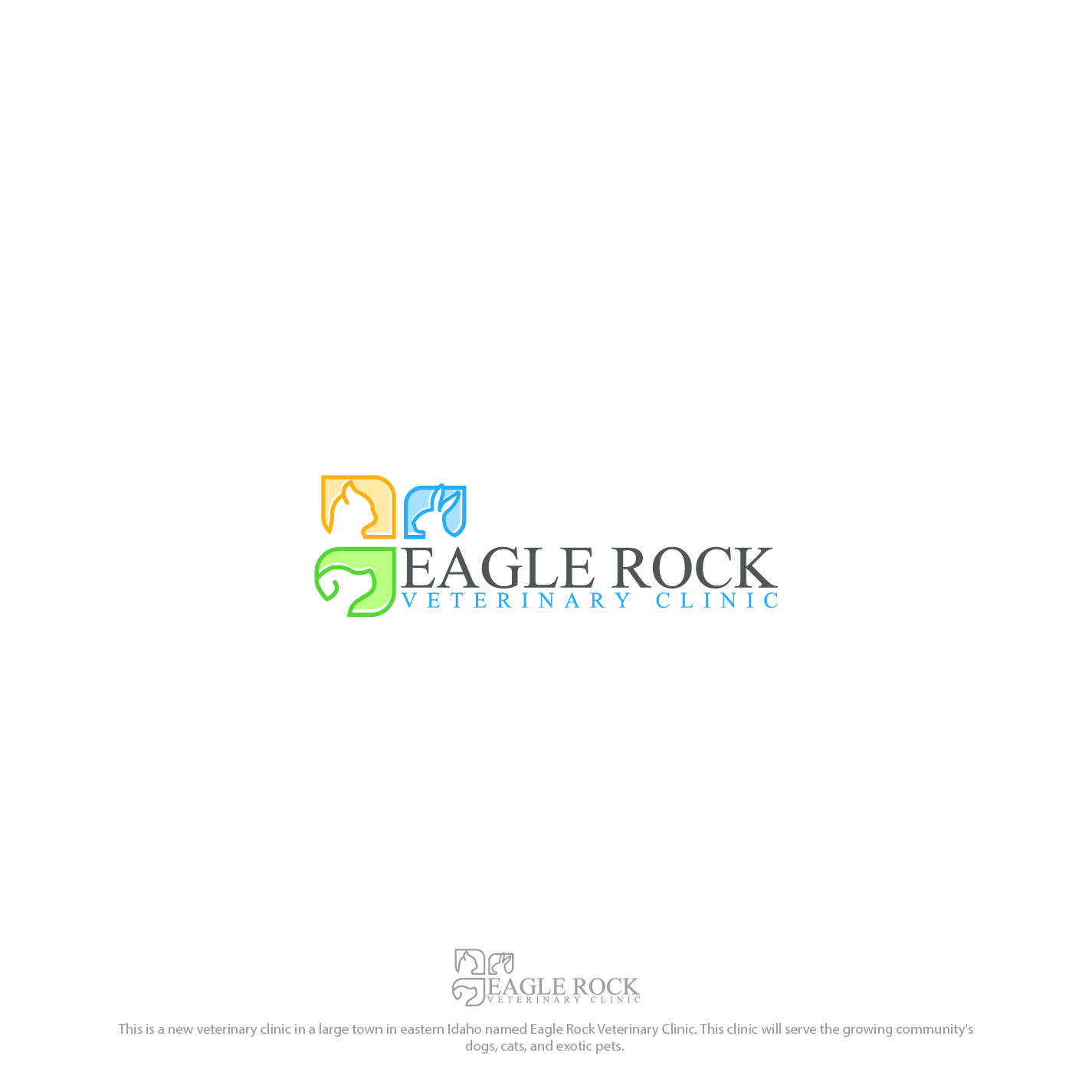Logo-Design von 4tech services für Eagle Rock Veterinary Clinic | Design #27022540
