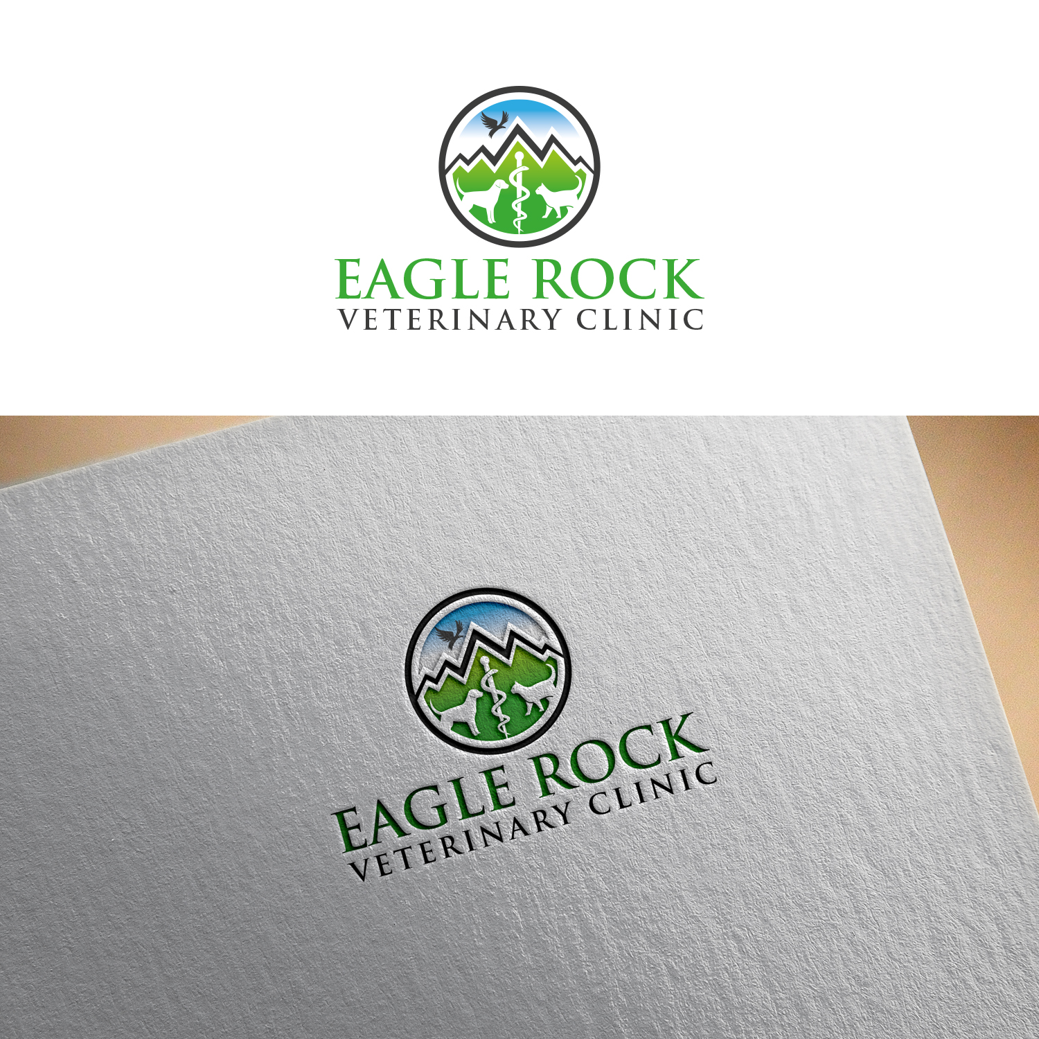Logo-Design von Maxo-Biz für Eagle Rock Veterinary Clinic | Design #27019447