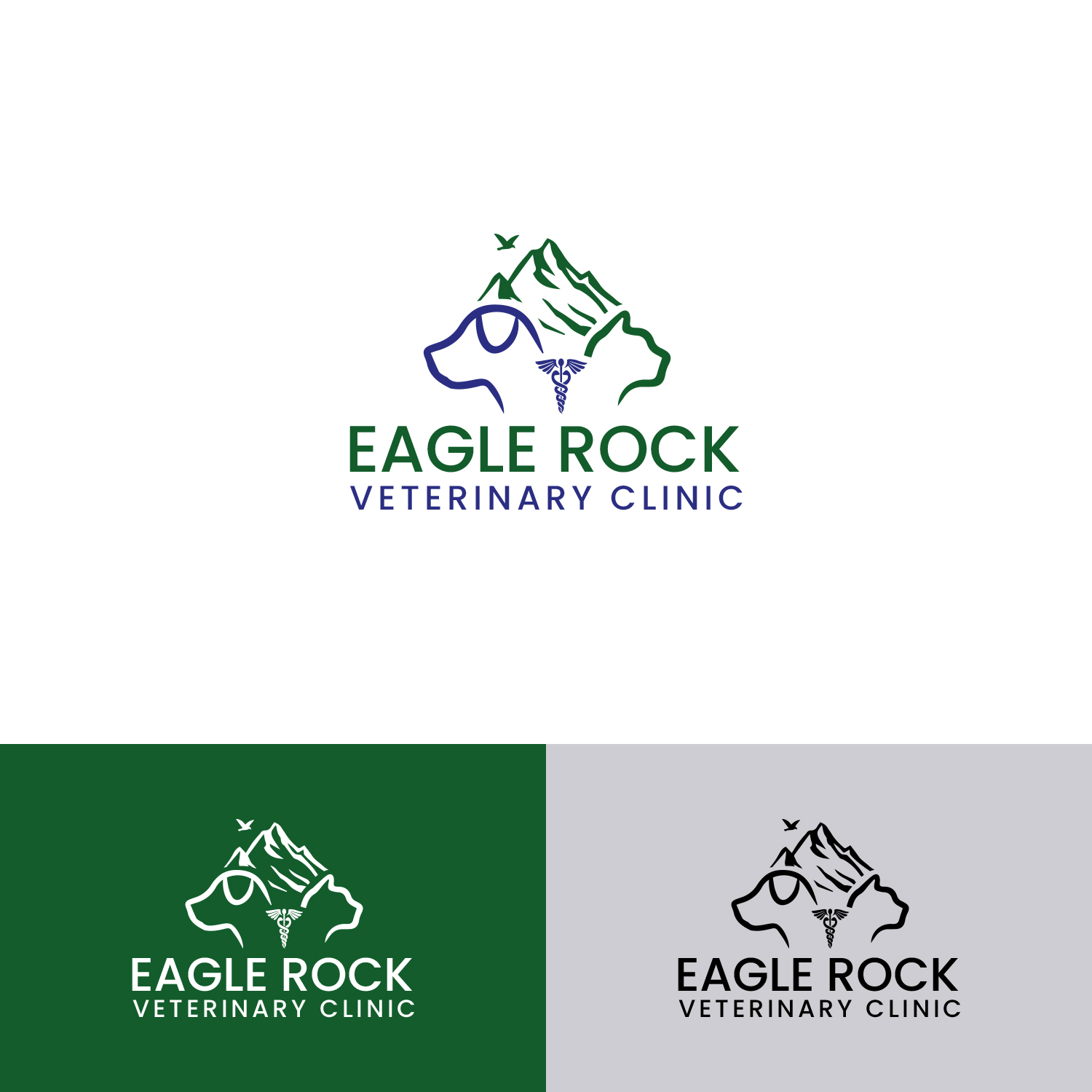 Logo-Design von Maxo-Biz für Eagle Rock Veterinary Clinic | Design #27030996