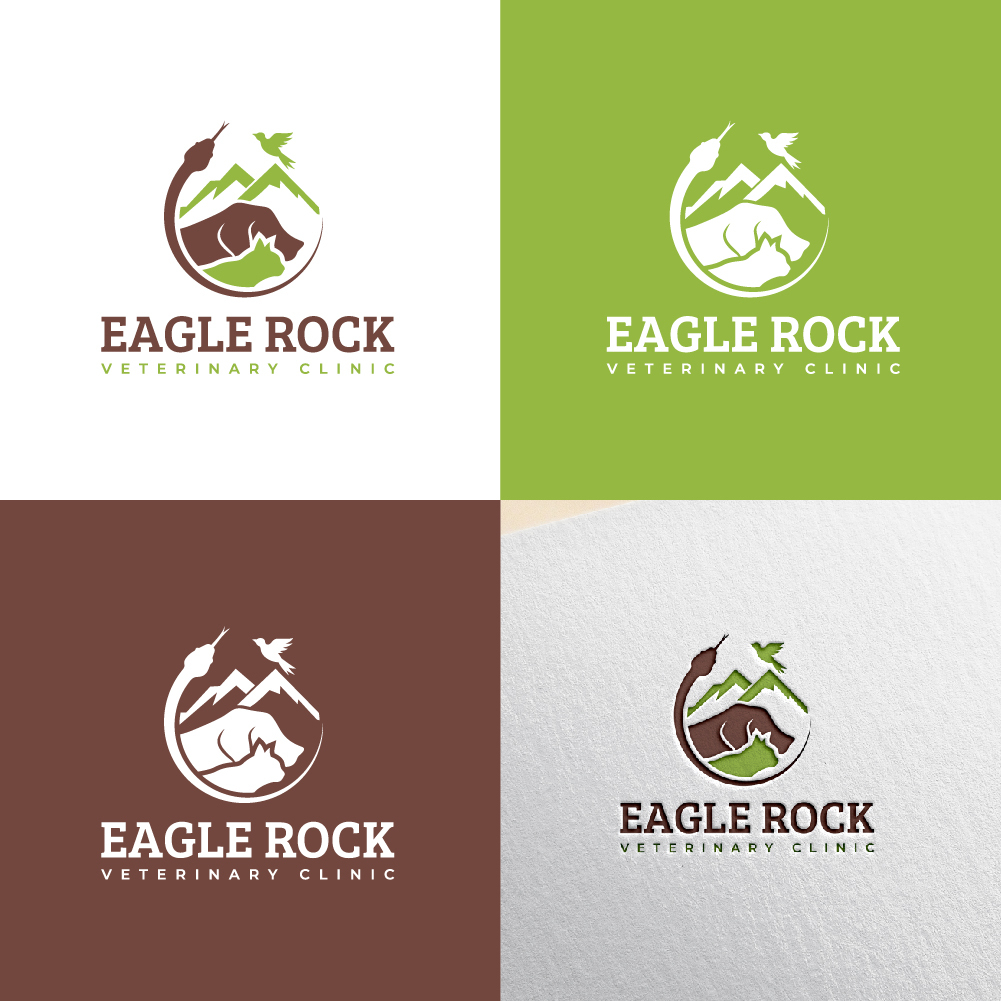 Logo Design by Tan-D for Eagle Rock Veterinary Clinic | Design #27027166