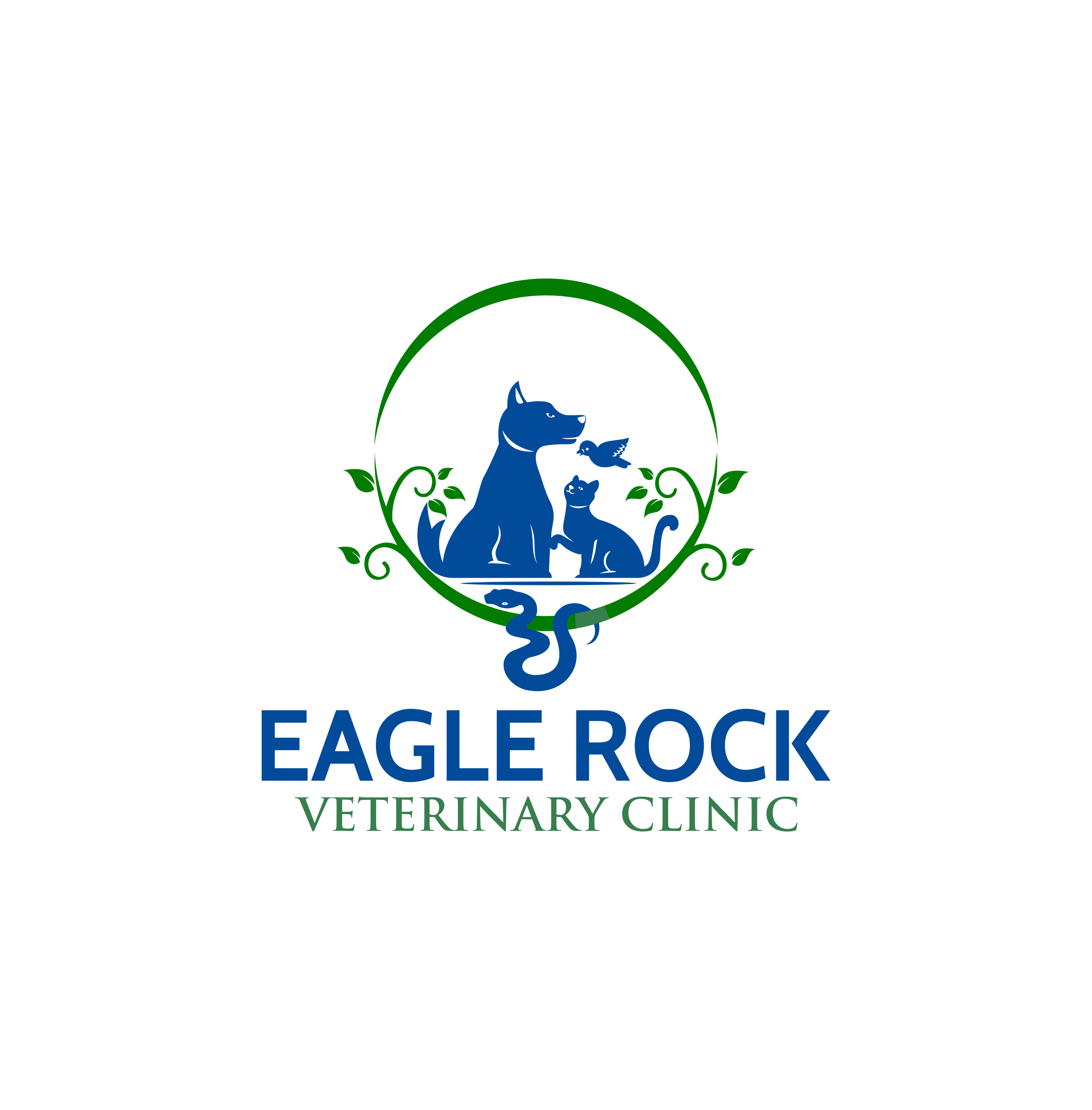 Logo Design by ERLANDO RONTE RDJ for Eagle Rock Veterinary Clinic | Design #27035547