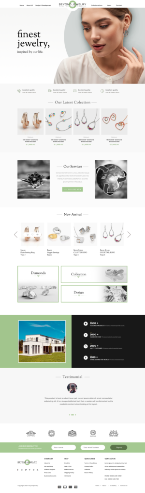 Creating new website for B2B Jewellery Company | Web Design par  Artman