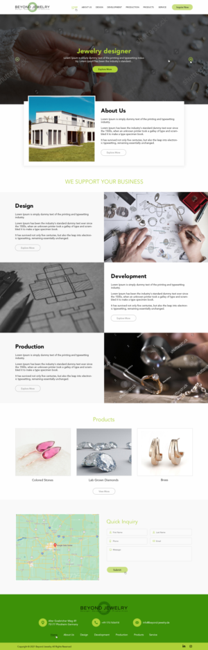 Creating new website for B2B Jewellery Company | Web-Design von Ved Web Services