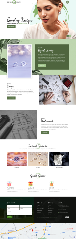 Creating new website for B2B Jewellery Company | Web-Design von sai.designer87