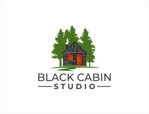 Company name:  Black Cabin Studio;  Tagline:  When story matters;  Lead off company description: Wecome inside the award-winning audio world of Black Cabin Studio.  Lauded journalists and audio pros, finding and crafting stories that build, transform and inspire your audience. | Diseño de Logo por BNdesigner