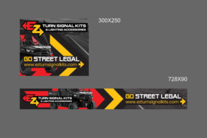 Need CATCHY/VIVID Banner design for my new UTV/ATV/Off Road Vehicle turn signal/lighting company | Banner-Design von elenaivanova