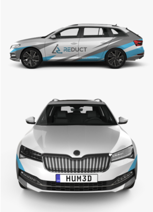 Cool/Proffesional Company Wrap Skoda Superb Combi IV (2020) | Diseño de Rotulación de Vehículo por Kira Graphics