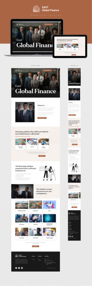 East Global Finance | Web-Design von Hazan Shaw