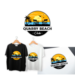 Quarry Beach Club | Logo Design by ZeneFashions