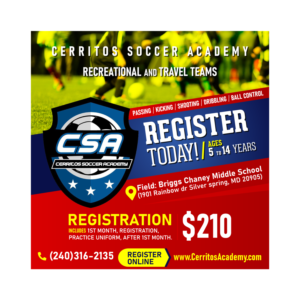 Soccer Training for Boys and Girls | Graphic Design by Benson M.