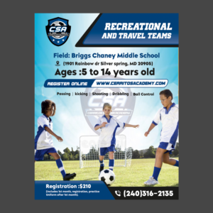Soccer Training for Boys and Girls | Graphic Design by ecorokerz