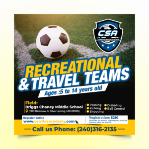 Soccer Training for Boys and Girls | Graphic Design by Aurora:)