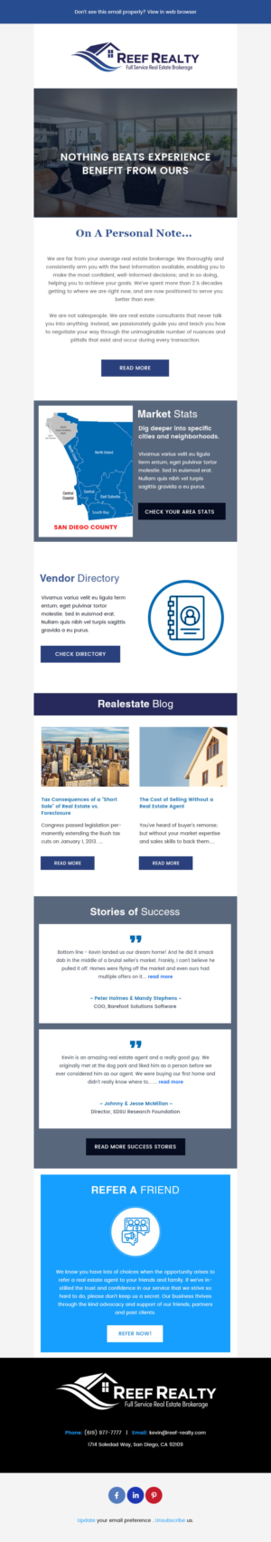 Email Marketing Design by Expert Designer for this project | Design #27035400