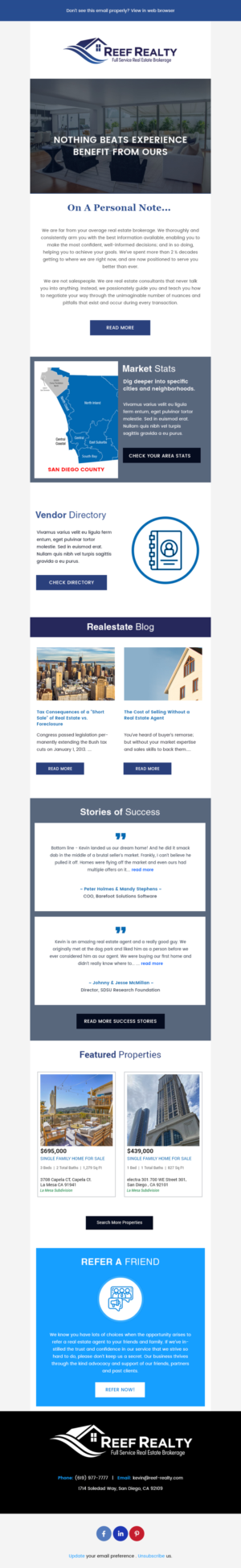 Email newsletter template | E-Mail Marketing-Design von Expert Designer