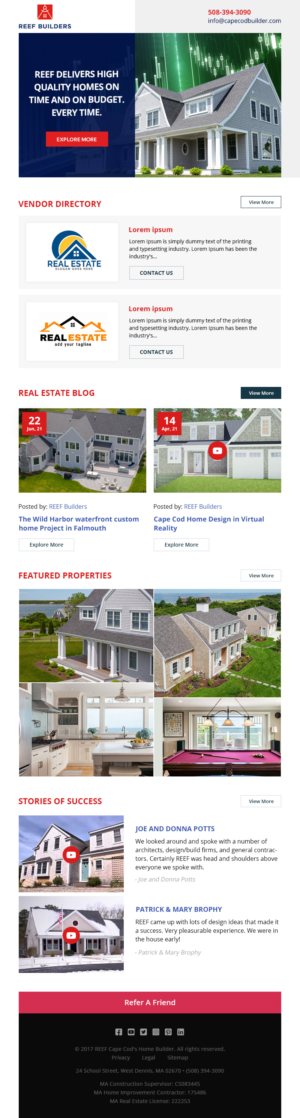 Email newsletter template | E-Mail Marketing-Design von Ved Web Services
