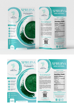 Label for packaging - front and back | Label Design by Bear Studio