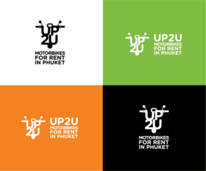 UP 2 U - Motorbikes For Rent In Phuket | Logo Design by bluejet