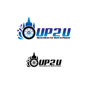 UP 2 U - Motorbikes For Rent In Phuket | Logo Design by Graphic Bricks