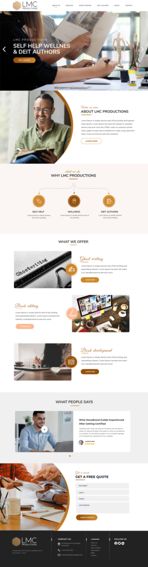 Wix Design by Blue Sparrow for this project | Design: #27044172