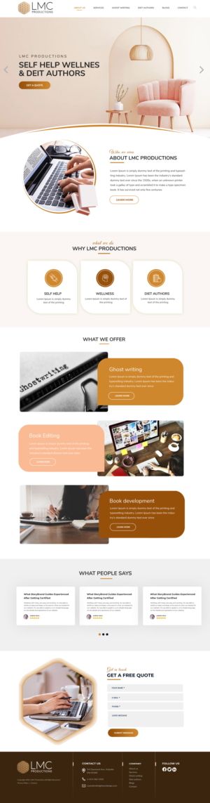 Wix Design by Blue Sparrow for this project | Design: #27044208