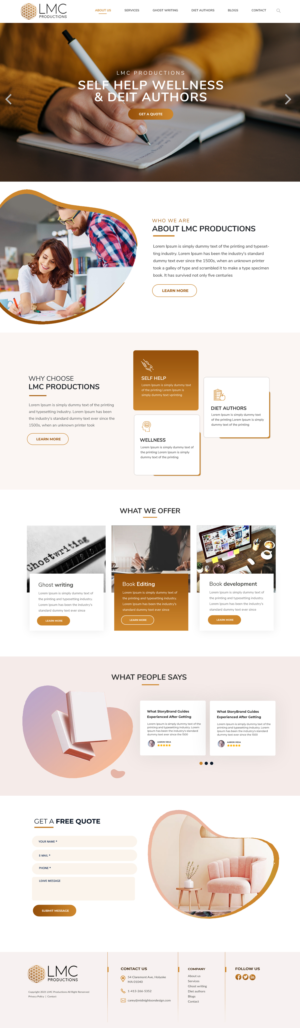 Wix Design by Blue Sparrow for this project | Design: #27044242