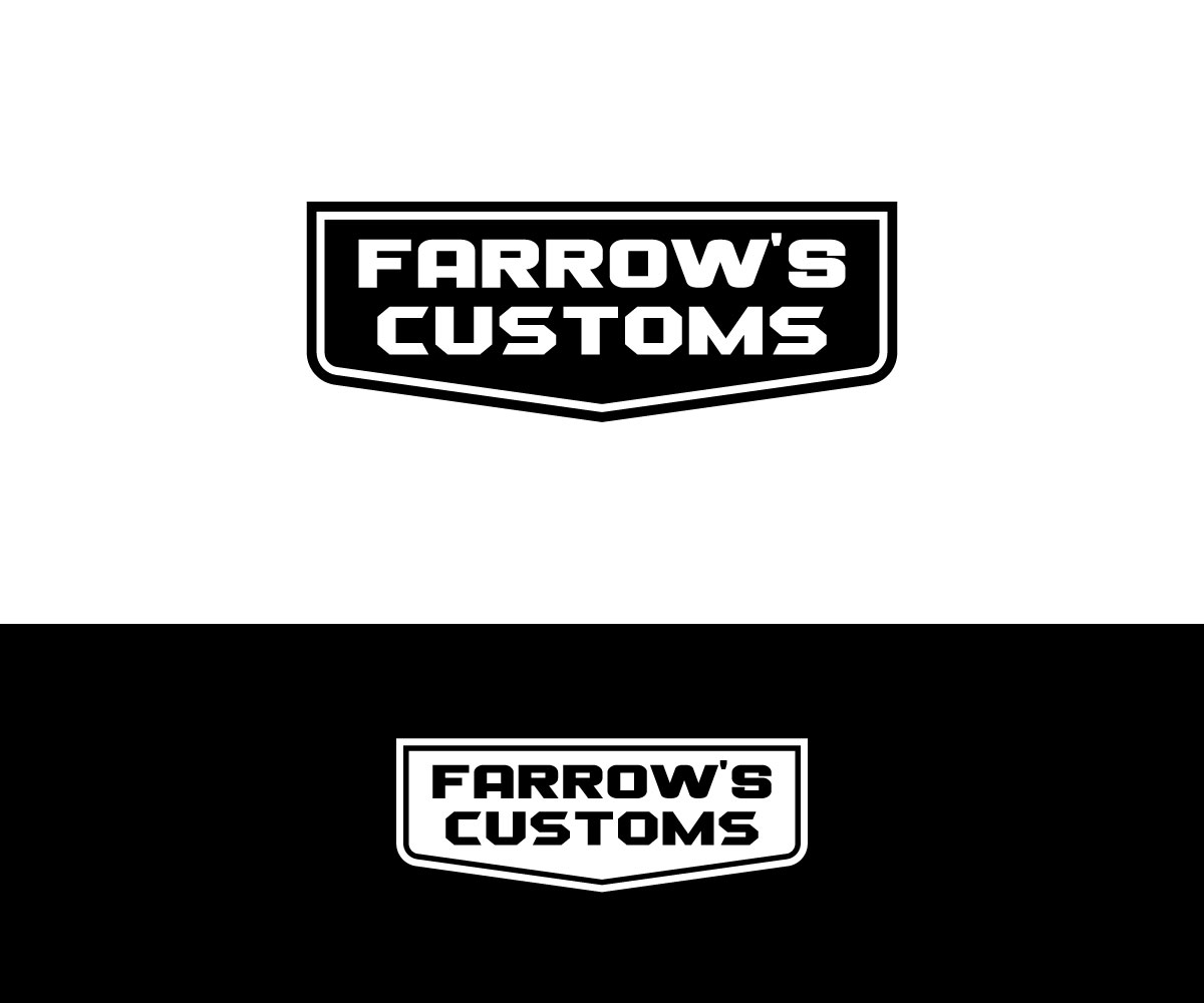 Logo Design by makerlogoz for farrows Customs | Design #27032555
