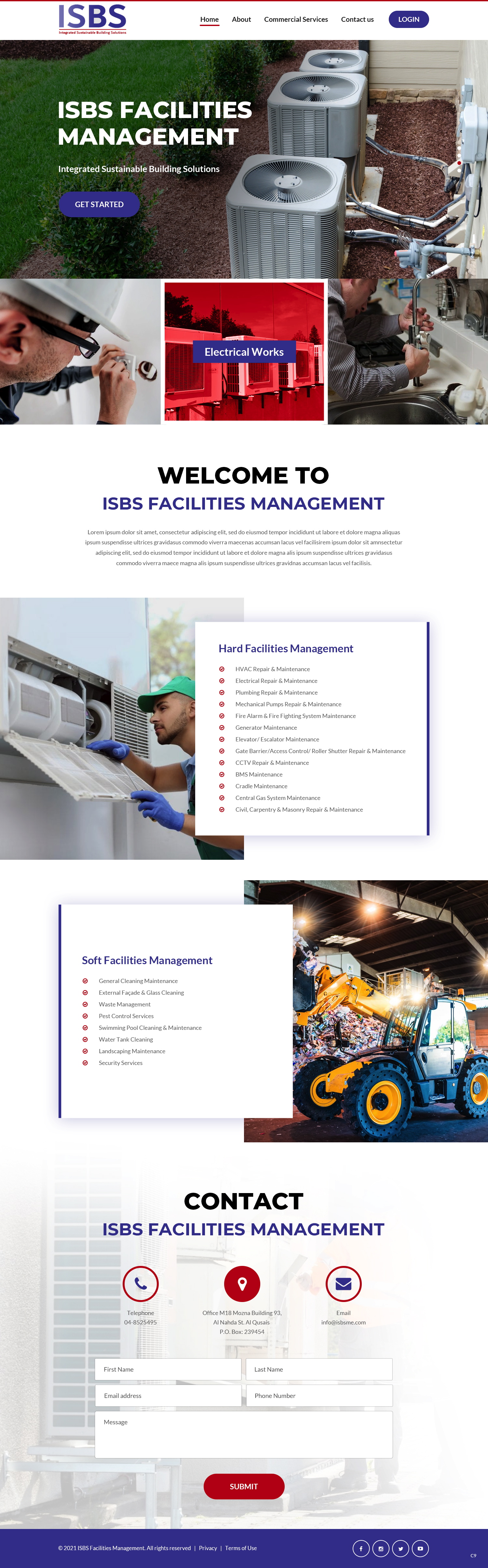 Web Design by pb for Isbs Facilites mangment services LLC | Design #27042976