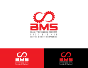 BMS / Bradley Mechanical Services / 0421 816 416 / Service without compromise | Logo Design by makerlogoz