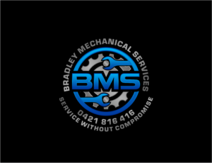 BMS / Bradley Mechanical Services / 0421 816 416 / Service without compromise | Logo Design by BNdesigner