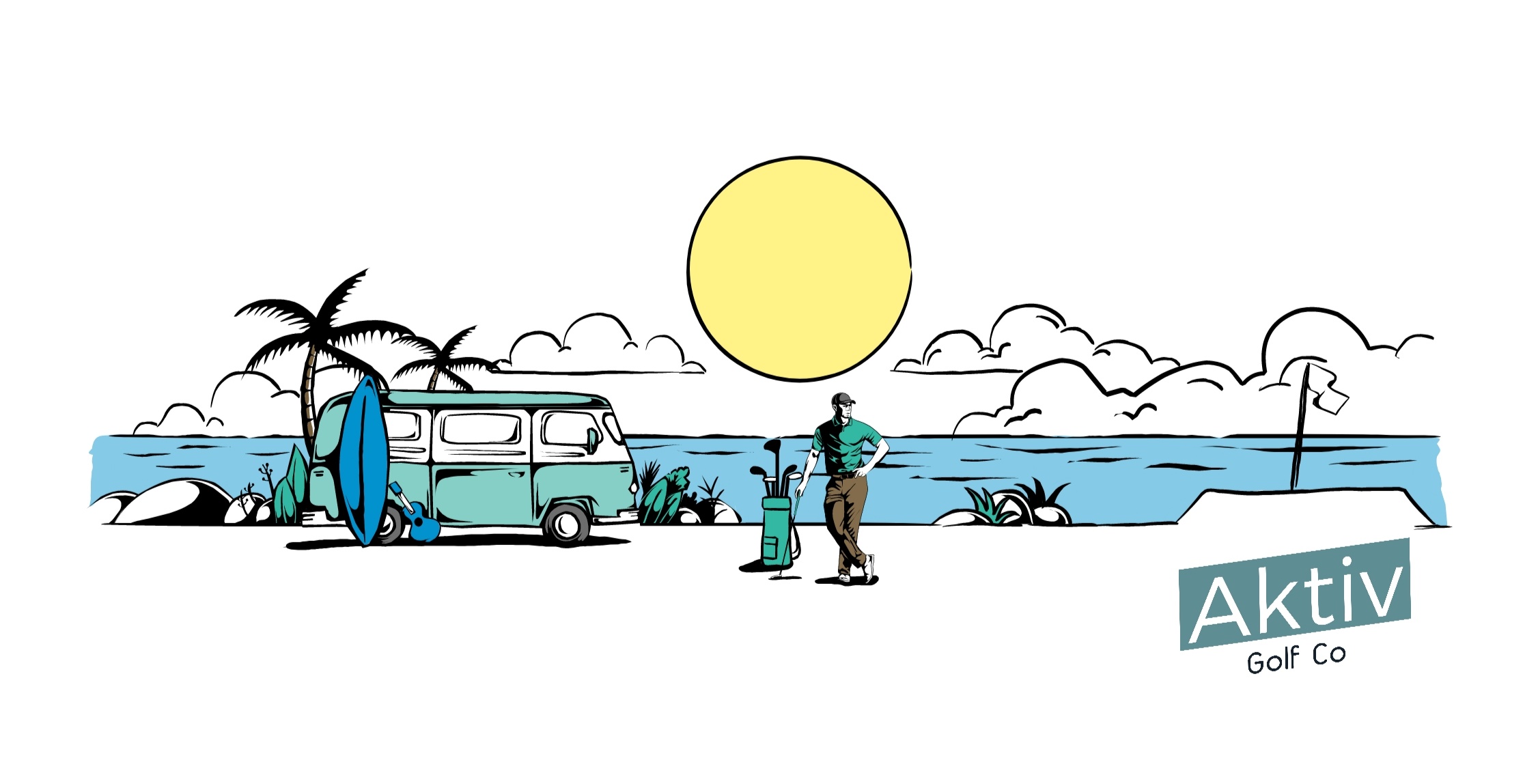 T-shirt Design by Akhmad Cholif for Aktiv Golf | Design: #27039815