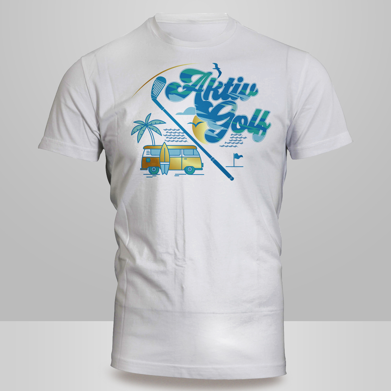 T-shirt Design by Kero for Aktiv Golf | Design #27035657