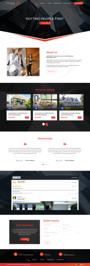 Web Design by Ved Web Services for this project | Design #27038145