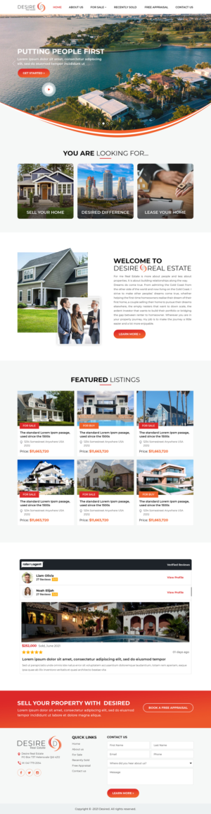 Real Estate Website | Web Design par Titan Eagle