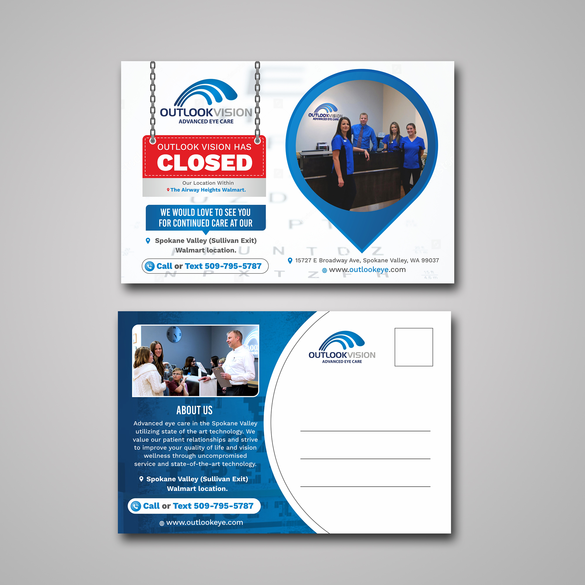 Design de Carte Postale par Fat Bat Man pour Outlook Vision | Design #27041060