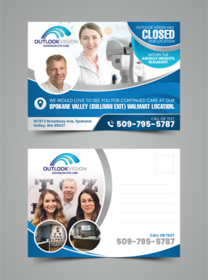 Closing Airway Heights Clinic | Postcard Design by Fat Bat Man