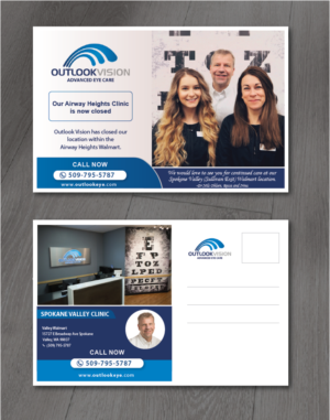 Postcard Design by alex989 for Outlook Vision | Design: #27036522