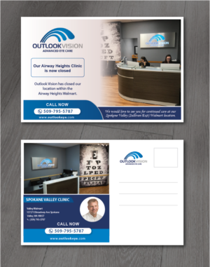 Postcard Design by alex989 for Outlook Vision | Design: #27036523